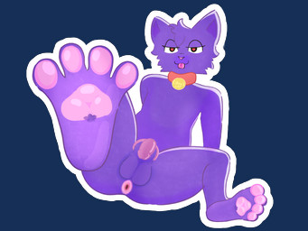 anthro anus bell bell_collar chastity_cage chastity_device collar feet foot_fetish male paws raised_paw solo spread_anus spreading rryrexs domestic_cat felid feline felis mammal 4:3 alpha_channel hi_res