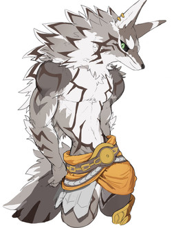 anthro athletic athletic_anthro athletic_male biped black_nose black_sclera ear_piercing ear_ring fur green_eyes male piercing ring_piercing simple_background white_background o44chan lifewonders tokyo_afterschool_summoners seth_(tas) canid canine canis jackal mammal colored hi_res