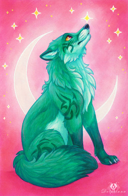 ambiguous_gender claws countershade_fur countershade_torso countershading feet feral four_pointed_star fur inner_ear_fluff looking_up moon simple_background sitting solo star tail toes tuft whiskers dolphydolphiana canid canine fox mammal 2026 digital_drawing_(artwork) digital_media_(artwork) hi_res