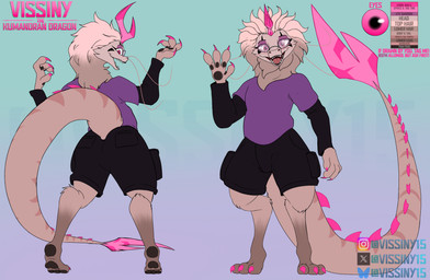 anthro bottomwear clothed clothing color_swatch digitigrade eyewear fluffy fully_clothed glasses horn male mane shirt shorts solo spiked_tail spikes spikes_(anatomy) tail text topwear whiskers vissiny15 disney mythology raya_and_the_last_dragon fan_character vissiny_(vissiny15) aquatic aquatic_dragon dragon eastern_dragon mythological_creature mythological_scalie scalie english_text hi_res model_sheet