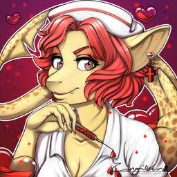 anthro bubble cross female glass holidays looking_at_viewer love nurse solo zingiber valentine's_day aquatic fish shark 1:1 icon low_res