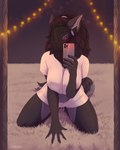anthro big_breasts biped breasts cellphone clothed clothing detailed_background electronics female female_anthro fur holding_object legwear looking_at_viewer machine nipple_outline nipples panties partially_clothed phone protogen_visor smartphone smile solo stockings tail thigh_highs topwear underwear kabarga mammal protogen 4:5 digital_media_(artwork) hi_res