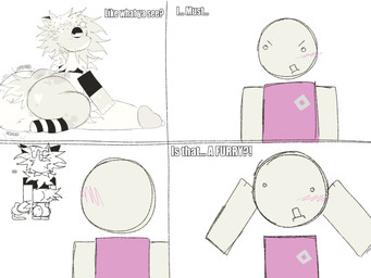 angry anthro balls big_balls big_butt big_penis blush butt comic_panel duo erection genitals glans growling_balls gurgling_balls huge_balls huge_penis hyper hyper_balls hyper_genitalia hyper_penis male male/male overweight overweight_male penis simple_background smirking_at_another tail text white_background marpyfarts robloxian oreo_(disambiguation) 4:3 comic english_text hi_res