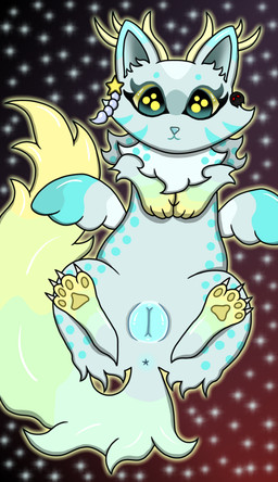 anus corruption female feral genitals solo space star vulva felidflora corruption_kitty domestic_cat felid feline felis mammal hi_res