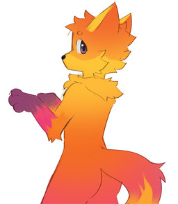 3_fingers ambiguous_gender anthro biped butt cheek_tuft circle_eyebrows eyebrows facial_tuft fingers fur gradient_fur head_tuft looking_at_viewer neck_tuft orange_body orange_fur paws purple_eyes side_view simple_background skinny_ambiguous skinny_anthro solo standing tail tuft white_background bin_tuc firefox mozilla kit_(mozilla_firefox) canid canine fox mammal colored digital_drawing_(artwork) digital_media_(artwork) english_description hi_res portrait three-quarter_portrait