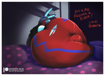 anthro balls_outline barely_visible_butt bed bed_sheet bedding biped bottomwear brown_eyes bulge butt clothed clothing detailed_bulge furniture genital_outline grey_body grey_hair hair looking_at_viewer looking_back looking_back_at_viewer lying lying_on_bed machine male on_bed on_side pants patreon_logo patreon_username photo presenting presenting_hindquarters shirt short_tail simple_background solo tail tank_top text tight_bottomwear tight_clothing tight_pants topwear torn_clothing saintbullart five_nights_at_freddy's patreon scottgames glamrock_bonnie_(fnaf) animatronic lagomorph leporid mammal rabbit robot 2024 alternate_version_at_paywall artist_name colored digital_drawing_(artwork) digital_media_(artwork) english_text signature