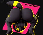 anthro anus big_butt butt genitals glans huge_butt humanoid_genitalia humanoid_penis male multicolored_tail penis raising_leg small_anus solo tail yellow_glans imdajasperbaby nintendo pokemon jack_(imdajasperbaby) eeveelution generation_2_pokemon pokemon_(species) umbreon 2025 3d_(artwork) digital_media_(artwork) hi_res tagme