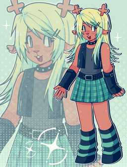 alternative_fashion anthro arm_warmers armwear belt blonde_hair bottomwear brown_body brown_fur clothing female freckles fur hair jacket pattern_clothing pattern_shirt pattern_topwear plaid plaid_clothing plaid_shirt plaid_topwear pleated_skirt punk shirt skirt solo topwear ceriisu deltarune undertale_(series) noelle_holiday deer mammal new_world_deer reindeer absurd_res hi_res