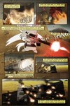 6_panel_comic aiming aiming_gun aiming_weapon ambiguous_gender black_sclera black_text brown_body brown_eyes brown_fur burning claws clenched_teeth day destruction dialogue exclamation_point fire fur group gun holding_gun holding_object holding_ranged_weapon holding_rocket_launcher holding_weapon one_eye_closed open_mouth outside ranged_weapon red_eyes road rock rocket_launcher smoke smoke_cloud sound_effects standing street tail teeth text text_box truck_(vehicle) vehicle wasteland weapon white_sclera white_text avengerseraph nintendo pokemon kaxo_(team_buckshot) shank_(team_buckshot) bellossom cinccino generation_2_pokemon generation_3_pokemon generation_4_pokemon generation_5_pokemon lopunny mawile pokemon_(species) sneasel 2019 2:3 digital_media_(artwork) english_text hi_res