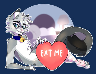 anthro bed bell bell_collar blue_collar blue_eyes bottomless bottomless_anthro bottomless_male clothed clothing collar coy dipstick_ears dipstick_fingers dipstick_tail dipstick_toes ear_markings eyewear femboy fur furniture glasses gold_bell grey_body hair heart_pillow heart_symbol holidays inside lamp leg_warmers leg_warmers_only legwear looking_at_viewer lying male markings mostly_nude mostly_nude_anthro mostly_nude_male multicolored_ears on_bed on_side pattern_clothing pattern_legwear pillow pink_nose round_glasses seductive simple_background smile solo spots spotted_markings striped_clothing striped_legwear stripes tail tail_markings teasing teasing_viewer text thigh_highs theredghost valentine's_day nixuelle domestic_cat egyptian_mau felid feline felis mammal 2026 alpha_channel digital_media_(artwork) english_text