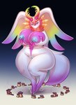 2024 after_transformation areola big_breasts breasts digital_drawing_(artwork) digital_media_(artwork) female fungus genitals hi_res kirby_(series) kirby_and_the_forgotten_land mushroom nintendo nude nude_female pussy sjevi solo starling_(kirby) thick_thighs transformation wide_hips