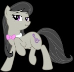 absurd_res alpha_channel black_hair bow_(feature) bow_tie cutie_mark earth_pony equid equine female feral friendship_is_magic hair hasbro hi_res horse kooner01 long_hair mammal my_little_pony octavia_(mlp) pony quadruped simple_background smile solo tail transparent_background