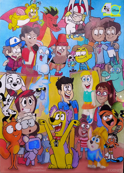 4_arms anniversary antennae_(anatomy) anthro armor banjo_(instrument) belt black_hair black_spots blonde_hair blue_body blue_bottomwear blue_cap blue_clothing blue_collar blue_fur blue_shirt blue_shorts blue_topwear bodysuit boots bottomwear brown_clothing brown_hair brown_hat brown_headwear clothing collar dark_body dark_skin dot_eyes eyewear female footwear fur glasses gloves green_clothing green_hat green_headwear grey_body grey_clothing grey_fur grey_shirt grey_topwear group hair handwear hard_hat hat headgear headwear helmet horn insect_wings leg_markings machine male markings multi_arm multi_limb musical_instrument orange_body orange_bottomwear orange_clothing orange_fur orange_skirt pattern_clothing pattern_shirt pattern_topwear pink_hair plucked_string_instrument plushie purple_body purple_fur red_boots red_clothing red_footwear red_shirt red_topwear self_insert shirt shoes shorts simple_eyes skinsuit skirt socks_(marking) spots string_instrument striped_clothing striped_shirt striped_topwear stripes t-shirt teddy_bear text tight_clothing topwear unicorn_horn white_body white_bodysuit white_clothing white_fur white_gloves white_handwear white_helmet white_skinsuit wings yellow_body yellow_clothing yellow_fur yellow_gloves yellow_handwear yellow_helmet yellow_skin marcelo_llauri 101_dalmatian_street 101_dalmatians american_dragon:_jake_long big_city_greens disney doug_(series) gravity_falls hailey's_on_it! hamster_&_gretel hasbro kick_buttowski:_suburban_daredevil kiff_(series) mythology phineas_and_ferb pound_puppies pound_puppies_(2010) primos pupstruction snow_white_and_the_seven_dwarfs stugo the_7d the_buzz_on_maggie the_ghost_and_molly_mcgee the_owl_house the_proud_family the_wuzzles wander_over_yonder adrian_radcliffe anne_boonchuy barry_buns beta_(hailey's_on_it) butterbear_(the_wuzzles) cricket_green dipper_pines dolly_(101_dalmatians) fan_character gretel_grant-gomez grumpy_(disney) hailey_banks jake_long kick_buttowski kiff_chatterley lucky_(pound_puppies) luz_noceda maggie_pesky mickey_mouse molly_mcgee penny_proud perry_the_platypus phinny_(pupstruction) pliny_(stugo) pony_head porkchop scratch_(tgamm) tater_ramirez wander arthropod bear butterfly canid canine canis dalmatian domestic_dog dragon dwarf eastern_dragon equid equine fly_(animal) ghost herding_dog human hybrid insect lagomorph lepidopteran leporid mammal monotreme mythological_creature mythological_equine mythological_scalie pastoral_dog platypus rabbit robot rodent scalie sciurid spirit tree_squirrel unicorn welsh_corgi 2024 absurd_res crossover hi_res