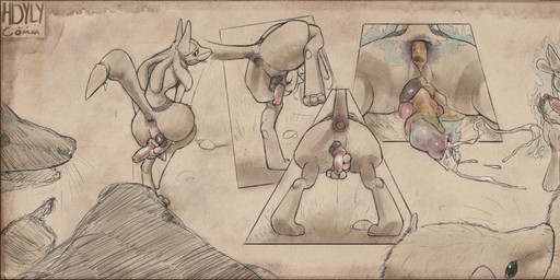 5_fingers accessory anatomically_correct anatomically_correct_genitalia anatomically_correct_penis animal_genitalia animal_penis anthro anus aroused aura backsack balls bear_ears biped blue_aura bodily_fluids boulder butt canine_genitalia canine_penis chest_spike claws crowning_feces cum cum_letter cum_on_ground cum_strand cumming_while_shitting cumshot day digitigrade ejaculation erection exhibitionism facial_markings feces feces_in_penis feces_in_urethra feces_on_anus feces_on_balls feces_on_genitals feces_on_ground feces_on_penis feces_on_self feces_pile finger_claws fingers fur fur_markings furgonomics furry_tail gaping gaping_anus gaping_urethra genital_fluids genitals grass group hair hand_on_own_penis hand_on_penis head_markings holding_penis inviting knot leaking leaking_cum leaking_precum logo looking_at_another looking_back lying male male_anthro mane mane_hair markings mask_(marking) masturbation nude on_front open_mouth orgasm outside pawpads paws penetration penile penile_masturbation penis penis_backwards penis_tuck perineum plant plantigrade poop_crowning poop_on_floor pooping pooping_on_dick pooping_on_floor pooping_on_self pooping_outside pooping_while_masturbating precum presenting presenting_hindquarters public raised_tail rear_view requesting rock rubbing_against scat_in_penis scatplay sex_request sheath short_fur simple_background smile spikes spikes_(anatomy) spread_anus spread_open spread_urethra spreading spreading_self standing tail tail_accessory teeth text textured_background three-quarter_view tongue tongue_out trio urethra urethral ursine_ears hdyly nintendo pokemon kuruk_(character) american_opossum bear brown_bear canid canine canis generation_4_pokemon grizzly_bear lucario mammal marsupial pokemon_(species) ursidae ursine 2025 artist_logo artist_name digital_drawing_(artwork) digital_media_(artwork) hi_res shaded signature sketch
