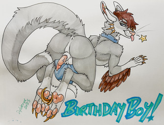 animal_genitalia animal_penis anthro anus ass_up balls butt canine_genitalia canine_penis femboy genitals long_tail male penis pose presenting sheath slim solo tail tongue tongue_out dyloteryx dinosaur dromaeosaurid hybrid kangaroo macropod mammal marsupial prehistoric_species reptile saurischian scalie theropod absurd_res colored hi_res marker_(artwork) pinup traditional_media_(artwork)