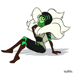 1_eye beak blush female green_eyes hair shadow simple_background smile solo white_background white_hair no123450n cartoon_network steven_universe centipeetle alien alien_humanoid animal_humanoid arthropod arthropod_humanoid corrupted_gem gem_(species) humanoid insect insect_humanoid nephrite_(gem_species) 1:1 hi_res signature