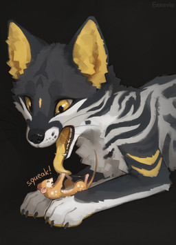 bodily_fluids claws drooling duo ears_down ears_up exclamation_point feral fur fur_markings grey_body grey_fur imminent_vore male male/male male_pred markings open_mouth oral_vore orange_body orange_fur paws pivoted_ears predator/prey questionable_consent safe_vore saliva saliva_on_foot saliva_on_tongue saliva_string sharp_teeth simple_background size_difference size_play soft_vore tail teeth text tongue tongue_out tuft vore whiskers white_body white_fur white_markings yellow_eyes yellow_markings yellow_mouth yellow_tongue eeeevio canid canine fox mammal mouse murid murine rodent colored digital_drawing_(artwork) digital_media_(artwork) english_text hi_res shaded