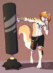 5_fingers abs anthro clothed clothing countershading fingers male solo tattoo topless kittydee united_states_marine_corps canid canine cheetah felid feline fox hybrid mammal 2021 digital_media_(artwork) hi_res