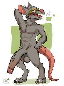 3_toes abs anthro aroused balls biceps big_balls big_penis blush breath buckteeth claws clothing deltoids digitigrade eyewear eyewear_only feet footwear fur genitals glans grey_balls grey_body grey_fur grey_penis hand_behind_head huge_penis humanoid_genitalia humanoid_penis long_penis looking_at_viewer male muscular muscular_anthro muscular_male narrowed_eyes nude nude_anthro nude_male open_mouth open_smile pecs penis pink_glans pose rat_tail sharp_teeth shoes simple_background small_but_hung smile solo standing tail teeth tipping_hat toe_claws toes vein veiny_penis white_background kretii league_of_legends riot_games tencent twitch_(lol) mammal murid murine rat rodent 2025 hi_res