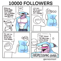 >_< anthro black_sclera blue_body blue_bottomwear blue_clothing bottomwear butt clothed clothed_anthro clothed_male clothing countershade_face countershade_neck countershade_torso countershading dialogue directional_arrow duo empty_eyes eyes_closed fin flesh_fang front_view gills head_fin male mouth_closed muscular muscular_anthro muscular_male navel neck_gills open_mouth open_smile pecs pupils rear_view red_stripes slit_pupils smile speech_bubble star_polygon striped_fin stripes tail talking_to_another text topless topless_anthro topless_male white_body white_countershading white_eyes yellow_eyes skykdotidot anon sky_k.i._(character) aquatic fish shark 2024 artist_name comic digital_drawing_(artwork) digital_media_(artwork) english_text half-length_portrait hi_res one_page_comic portrait