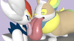 ambiguous_gender anthro bodily_fluids duo feral huge_tongue licking licking_another licking_tongue long_tongue looking_at_another looking_pleasured making_out male saliva saliva_on_tongue scarf simple_background tongue tongue_fetish meowchan nintendo pokemon fan_character cinderace generation_8_pokemon pokemon_(species) yamper 16:9 3d_(artwork) 3d_animation animated digital_media_(artwork) hi_res no_sound short_playtime webm widescreen