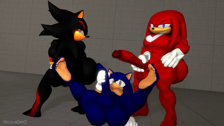 anal anal_penetration angry anthro anthro_on_anthro anthro_penetrated anthro_penetrating anthro_penetrating_anthro anus balls big_butt big_muscles big_pecs butt clothing feet fellatio footwear genitals gloves green_eyes grin group group_sex handwear humanoid_genitalia humanoid_penis looking_at_viewer looking_back male male/male male_penetrated male_penetrating male_penetrating_male masturbation mostly_nude mostly_nude_anthro mostly_nude_male multiple_positions muscular muscular_anthro muscular_male music one_eye_closed open_mouth oral oral_penetration pecs penetration penile penile_masturbation penile_penetration penis penis_in_ass penis_in_mouth purple_eyes red_eyes sex shaking_butt shoes smile soles spread_legs spreading synced_to_music threesome twerking versatile voyeur white_clothing white_gloves white_handwear wink winking_at_viewer nicolaowo sega sonic_the_hedgehog_(series) knuckles_the_echidna shadow_the_hedgehog sonic_the_hedgehog echidna eulipotyphlan european_hedgehog hedgehog mammal monotreme 16:9 2025 3d_(artwork) 3d_animation animated digital_media_(artwork) short_playtime sound source_filmmaker_(artwork) video widescreen