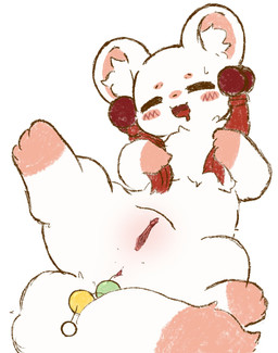 anal anal_beads anal_beads_in_ass anal_penetration anus blush chest_tuft clitoral_hood clitoris ear_piercing ear_ring eyes_closed female female_feral feral front_view fur fur_tuft genitals humanoid_genitalia humanoid_genitalia_on_feral humanoid_vulva humanoid_vulva_on_feral inner_ear_fluff inner_labia kemono lying object_in_ass on_back open_mouth open_smile paws penetration piercing quadruped ring_piercing round_ears sex_toy sex_toy_in_ass sex_toy_insertion simple_background smile solo tuft vulva white_background white_body white_fur niamiao fabulous_beasts tubaoshu_(fabulous_beasts) herpestid mammal mongoose 2026 absurd_res digital_drawing_(artwork) digital_media_(artwork) flat_colors hi_res