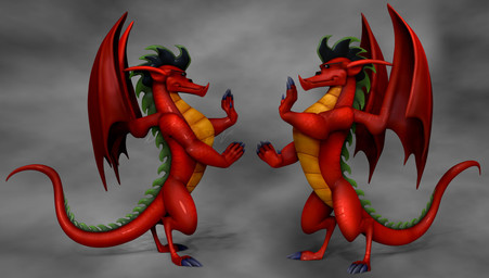 claws male pose solo standing tail wings rebecca1208 american_dragon:_jake_long disney mythology jake_long dragon mythological_creature mythological_scalie scalie 2021 3d_(artwork) digital_media_(artwork) hi_res watermark