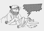 anthro arched_back backwards_baseball_cap backwards_hat baseball_cap beard blush bodily_fluids breasts clothing curling_toes duo emanata facial_hair feathered_wings feathers featureless_breasts feet female fingering fondling grabbing_sheets hat headgear headwear hoodie male male/female mustache null null_stimulation overstimulation small_breasts speech_bubble spiral_eyes static surprised_expression sweat toony topwear wide_eyed wings snickersfool angel_hare the_east_patch angel_gabby jonah_whitman angel angel_hare_(the_east_patch) human lagomorph leporid mammal rabbit toonkind greyscale monochrome