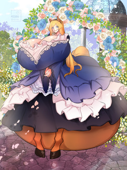 belly belly_on_ground big_belly big_breasts blonde_hair blue_eyes breasts brown_body brown_fur clothed clothed_taur clothing dress female frilly frilly_clothing fur hair hooves horse_ears horse_tail huge_belly huge_breasts hyper hyper_belly hyper_pregnancy long_hair looking_at_viewer noblewoman outside pregnant pregnant_female pregnant_taur solo standing taur_lower_pregnancy mierru european_mythology greek_mythology mythology estelle_bellegarde centaur equid equid_taur humanoid_taur mammal mammal_taur taur absurd_res hi_res