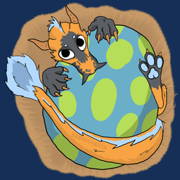 ambiguous_gender back_spikes big_eyes claws egg eyebrows fangs feral fur grey_body grey_fur holding_object horn long_tail looking_at_viewer looking_up lying nest orange_body orange_fur pawpads paws solo spikes spikes_(anatomy) tail tail_tuft teeth toony tuft wrapped_around sabrecheeta mythology dragon eastern_dragon furred_dragon furred_scalie mythological_creature mythological_scalie scalie 1:1 alpha_channel digital_media_(artwork) krita_(artwork) shaded