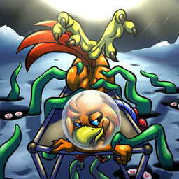 3_toes anthro areola armor astronaut_helmet avian_feet beak bedroom_eyes breasts butt crossed_legs feathers feet female fingers half-closed_eyes headgear headgear_only heart_pupils heart_symbol helmet helmet_only lying narrowed_eyes nipples nude on_front orange_body orange_feathers outdoor_nudity planet red_body seductive smile solo tail tail_feathers talons tentacles toes bassybefuddle conditional_dnp windborn amara_(windborn) avian bird digital_media_(artwork) hi_res