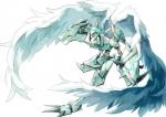 ambiguous_gender armor horn simple_background solo white_background white_wings wings 12takase14 bandai_namco digimon digimon_(species) omnimon omnimon_merciful_mode light_theme