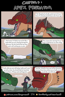 anthro anthro_prey black_clothing black_coat black_horn black_spikes black_topwear brown_body brown_mane clothed clothing coat dialogue drying eye_contact facial_spikes female feral feral_pred five_frame_image fur furaffinity_logo green_body green_eyes green_scales grey_body grey_fur group hand_on_nose holding_object holding_towel horn hungry in_mouth jaw_spikes larger_feral larger_pred licking licking_lips licking_own_lips looking_at_another lying lying_on_ground male male/male male_pred male_prey mane multi_horn name_in_dialogue on_ground on_side open_mouth oral_vore orange_eyes page_number partially_inside patreon_logo purple_eyes ragged_clothing raised_hand red_body red_eyes red_fur regurgitation saliva_covered scales scarf sharp_teeth size_difference sleeping smaller_anthro smile smirk soft_vore speech_bubble spikes spikes_(anatomy) tail tan_body tan_fur teeth text title tongue tongue_out topwear towel vore wide_eyed rimentus european_mythology furaffinity mythology patreon allie_(rimentus) clessie_dreadwinter coalt kharl_(rimentus) scylla_(rimentus) squeaks_(rimentus) canid canine canis dragon furred_dragon furred_scalie kobold mammal mythological_creature mythological_scalie scalie western_dragon wolf comic english_text hi_res multiple_scenes url brother_(lore) brother_and_sister_(lore) sibling_(lore) sister_(lore)