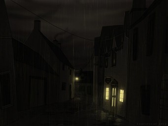 building chimney cloud door house night not_furry outside raining scenery street window zero_pictured leatificat 4:3 dark_theme
