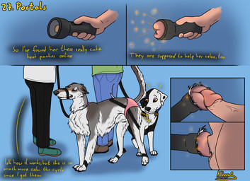 anatomically_correct animal_genitalia animal_vulva balls bestiality black_body black_fur black_nose canine_genitalia canine_vulva close-up clothing dialogue erection faceless_character female female_feral female_on_human female_penetrated feral feral_penetrated flashlight floppy_ears foreskin fur genitals glans grey_body grey_fur group human_on_feral human_penetrating human_penetrating_feral humanoid_genitalia humanoid_hands humanoid_penis imminent_sex in_heat interspecies leash long_fur looking_pleasured male male/female male_human male_on_feral male_penetrating non-euclidean_sex orange_eyes panties paws penetrable_sex_toy penetration penis pink_vulva portal portal_fleshlight portal_panties portal_sex question_mark retracted_foreskin sex sex_toy short_fur sniffing standing technology text thinking_with_portals underwear vaginal vaginal_penetration vulva white_body white_fur kinaj kinktober kinktober_2024 cucu_(kaerfflow) jess_(kinaj) bird_dog borzoi canid canine canis dalmatian domestic_dog human hunting_dog labrador mammal mixed_breed retriever sighthound 2024 english_text hi_res