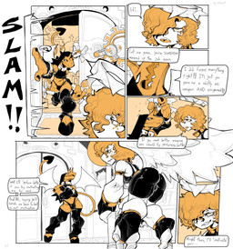 3_toes armwear back_wings bottomwear bracelet bulge butt_wings choker clothed clothed_male clothing collar dialogue duo feet freckled_face freckles fully_clothed fully_clothed_male halo hooves horn jewelry leggings legwear male necklace profanity shorts spandex spandex_shorts speech_bubble spiked_bracelet spiked_collar spikes stirrup_footwear text thong tight_bottomwear tight_clothing tight_shorts toes underwear unusual_wing_placement wings nsfuwu4 angel angel_humanoid demon humanoid 2024 absurd_res comic english_text hi_res