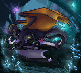 4_toes anal anal_penetration anus arm_markings arms_around_neck back_wings bent_legs cave claws countershade_face countershade_neck countershade_tail countershade_torso countershading curling_toes detailed_background duo ear_frill entwined_tails erection eyes_closed feather_tuft feathers feet feral feral_on_feral feral_penetrated feral_penetrating feral_penetrating_feral foot_on_wing frill_(anatomy) from_front_position genitals green_mane green_penis grey_body grey_countershading grey_horn grey_markings grey_membrane grey_scales head_crest head_frill head_horn holding_neck horn intraspecies lying male male/male male_feral male_on_bottom male_on_top male_penetrated male_penetrating male_penetrating_male mane markings membrane_(anatomy) membranous_wings multi_ear mutual_penetration on_back on_bottom on_top orange_frill orange_membrane penetration penile penile_penetration penis penis_in_ass ridged_horn ridged_penis scales sex shoulder_markings spiked_tail spikes spikes_(anatomy) spread_wings tail tail_coil tail_fetish tail_in_ass tail_insertion tail_play text toe_claws toes tuft ventral_scales white_body white_claws white_countershading white_horn white_markings wing_claws wing_markings wings endermoonfur european_mythology mythology sage_(very_confused_dragon) zackmar dragon mythological_creature mythological_scalie scalie western_dragon winged_dragon 2019 absurd_res artist_name dated digital_media_(artwork) hi_res