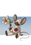 anthro areola big_areola big_breasts breasts brown_body brown_fur buckteeth female flower fur huge_breasts nipples nude plant sitting solo tan_body tan_fur teeth dutch_(artist) almond_(dutch) mammal mouse murid murine rodent siamese_mouse 2020 digital_media_(artwork) hi_res