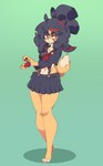 anthro biped clothed clothing female fingers hair solo tail honowyn animal_crossing cc-by-nc-sa creative_commons kill_la_kill nintendo studio_trigger isabelle_(animal_crossing) ryuko_matoi canid canine canis domestic_dog mammal absurd_res hi_res