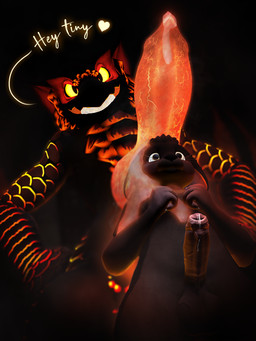 bodily_fluids duo genital_fluids macro male male/male micro precum size_difference pippinthemouse capcom monster_hunter fission_(karafotter) pippin_(pippinthemouse) flying_wyvern mammal mouse murid murine nargacuga rodent 3:4 3d_(artwork) digital_media_(artwork) hi_res