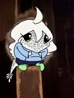 ahoge anthro black_eyes blonde_hair blue_clothing blue_hoodie blue_topwear clothing eyelashes female footwear freckled_face freckled_tail freckles green_clothing green_footwear green_socks hair hoodie long_hair long_tail looking_at_viewer photo_background scales socks solo tail tail_tuft topwear tuft white_body white_scales yellow_sclera faustanon cavemanon_studios snoot_game judee dinosaur prehistoric_species reptile saurischian scalie theropod troodon troodontid 2025 digital_drawing_(artwork) digital_media_(artwork) photography_(artwork)