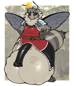 animal_genitalia animal_penis anthro armor arthropod_abdomen balls belt big_balls big_penis brown_body brown_fur claws cloak clothed clothing cock_vore equine_genitalia equine_penis fangs fur genitals glistening glistening_body glistening_genitalia gradient_body gradient_fur hair hand_imprint huge_balls hyper hyper_balls hyper_genitalia imprint male multicolored_body multicolored_fur penile penis solo stinger teeth text thick_thighs vein veiny_penis vore wide_hips wings garedwolf arthropod bee hymenopteran insect absurd_res hi_res