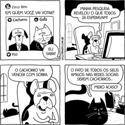 black_body black_fur chair computer computer_keyboard computer_mouse dialogue duo electronics feral fur furniture humor male open_mouth open_smile politics smile text whiskers window will_tirando twitter canid canine canis domestic_cat domestic_dog felid feline felis mammal 1:1 2022 comic monochrome portuguese_text translated