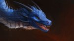 blue_body blue_scales feral horn male open_mouth scales smile solo teeth tongue akineza mythology dragon mythological_creature mythological_scalie scalie 16:9 2020 digital_media_(artwork) headshot_portrait portrait widescreen