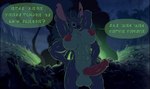 animal_genitalia antennae_(anatomy) anthro anthrofied back_spines balls big_breasts big_penis biped black_eyes blue_balls blue_body blue_fur blue_nose breasts chest_tuft crossgender cute_fangs dialogue dipstick_antennae erect_nipples erection eyelashes fangs fur genitals green_speech_bubble gynomorph hands_behind_head hands_on_hips head_tuft intersex looking_at_viewer mtg_crossgender mti_crossgender multicolored_antennae night nipples notched_ear nubbed_penis nude outside penis screencap screencap_background sheath smile solo speech_bubble standing teeth text tuft r.a.n.a. disney lilo_and_stitch stitch_(lilo_and_stitch) alien experiment_(lilo_and_stitch) 2025 constructed_language digital_drawing_(artwork) digital_media_(artwork) english_description fictional_language hi_res partially_translated tantalog_text translation_request