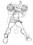 abs anthro anthrofied areola big_breasts bimbo_anthro bimbofied breasts cheerleader cheerleader_outfit cheerleading_pose clothed clothing curved_horn female footwear genitals heart_symbol high_heels horn huge_breasts lips muscular muscular_anthro muscular_female nipple_outline nipples pom_poms pose pussy shoes simple_background socks solo tail tail_under_skirt thick_calves thick_lips thick_thighs under_boob white_background jrvanesbroek friendship_is_magic hasbro my_little_pony yona_yak_(mlp) bovid bovine mammal yak digital_drawing_(artwork) digital_media_(artwork) hi_res monochrome sketch