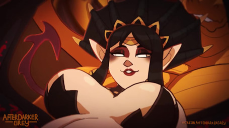 abdominal_bulge ahegao anthro balls big_balls big_breasts big_butt big_penis blush bodily_fluids bouncing_balls bouncing_breasts breasts butt claws cleavage clothed clothing cum cum_inside cum_splatter curvy_figure dialogue doggystyle duo erection female female_penetrated feral from_behind_position genital_fluids genitals hair hanging_breasts heart_symbol hip_grab horn larger_male logo looking_pleasured male male/female male_penetrating male_penetrating_female membrane_(anatomy) membranous_wings mostly_nude_female muscular muscular_male nude nude_male obscured_penetration orgasm pecs penetration penile penis pussyjob scales sex side_view size_difference smaller_female smile tail thick_thighs thigh_sex three-quarter_view tongue vulva wide_hips wings yellow_eyes yellow_penis darkergrey sound_warning european_mythology mythology paizo pathfinder pathfinder:_wrath_of_the_righteous commander_(pathfinder_wrath_of_the_righteous) nocticula_(pathfinder) demon dragon gold_dragon humanoid mythological_creature mythological_scalie scalie western_dragon 16:9 animated hi_res long_playtime sound voice_acted webm widescreen