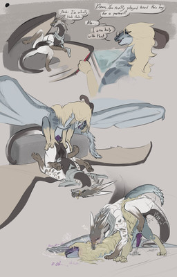 ass_up bite bodily_fluids breath brush canvas cum cum_inside dialogue erection feral from_behind_position furniture genital_fluids looking_at_another lying male male/male moan motion_lines mounting neck_bite on_back on_top onomatopoeia pinned presenting sex simple_background sofa sofa_sex sound_effects speech_bubble spread_legs spread_wings spreading step_position text wings celery_kin wings_of_fire ash_(celery_kin) icewing_(wof) mudwing_(wof) sandwing_(wof) english_text hi_res