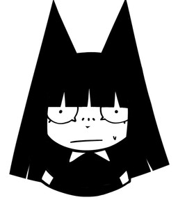 anthro bangs black_ears black_hair clothing female female_anthro front_view hair mouth_closed simple_background solo topwear white_background white_body xarop77 witchcat_(xarop77) domestic_cat felid feline felis mammal 2025 black_and_white digital_drawing_(artwork) digital_media_(artwork) monochrome